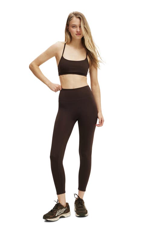 Cotton On Body Active 365 Keyhole Crop In Brown