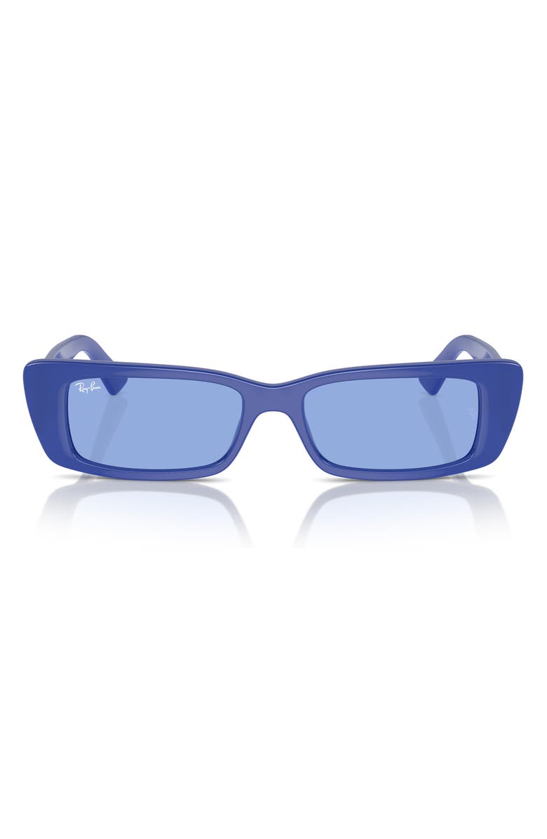 Ray-Ban Teru 54mm Rectangular Sunglasses, Alternate, color, Blue
