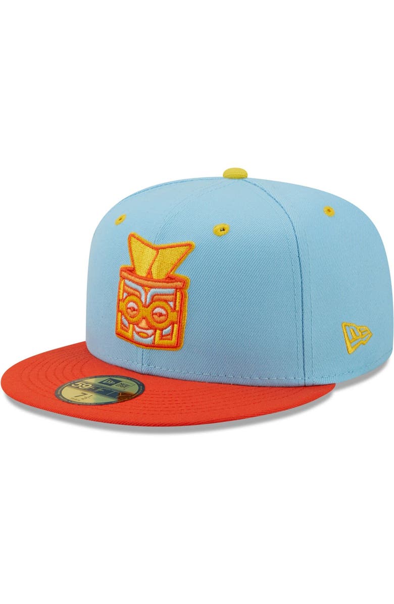 New Era Men's New Era Light Blue/Orange Rayados de Winston-Salem Copa De La Diversion 59FIFTY Fitted Hat, Main, color, Blue