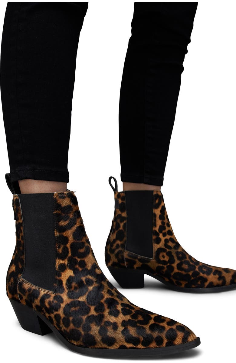 AllSaints Fox Genuine Calf Hair Chelsea Boot, Alternate, color,