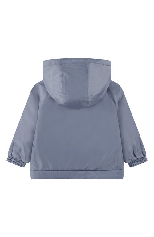 Nike Fleece Lined Windbreaker Jacket In Gray