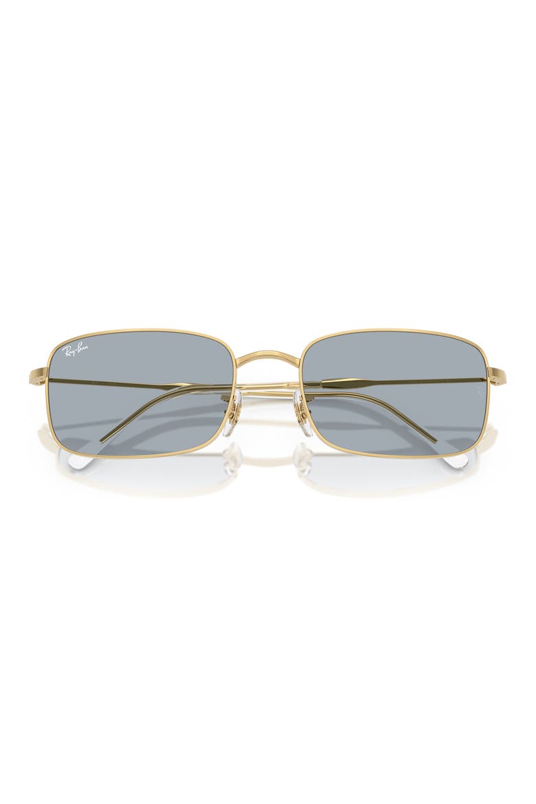 59mm Rectangle Sunglasses, Alternate, color, ARISTA / BLUE