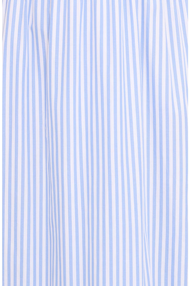 Steele Stripe Puff Sleeve Cotton Midi Dress, Alternate, color, BLUE STRIPE