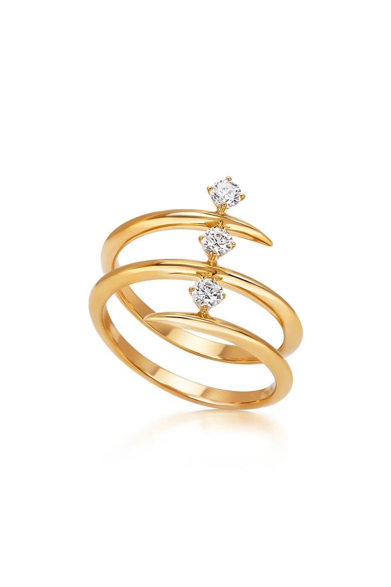 Diamond Wrap Ring, Main, color, YELLOW GOLD