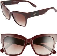 Longchamp Heritage 53mm Gradient Cat Eye Sunglasses