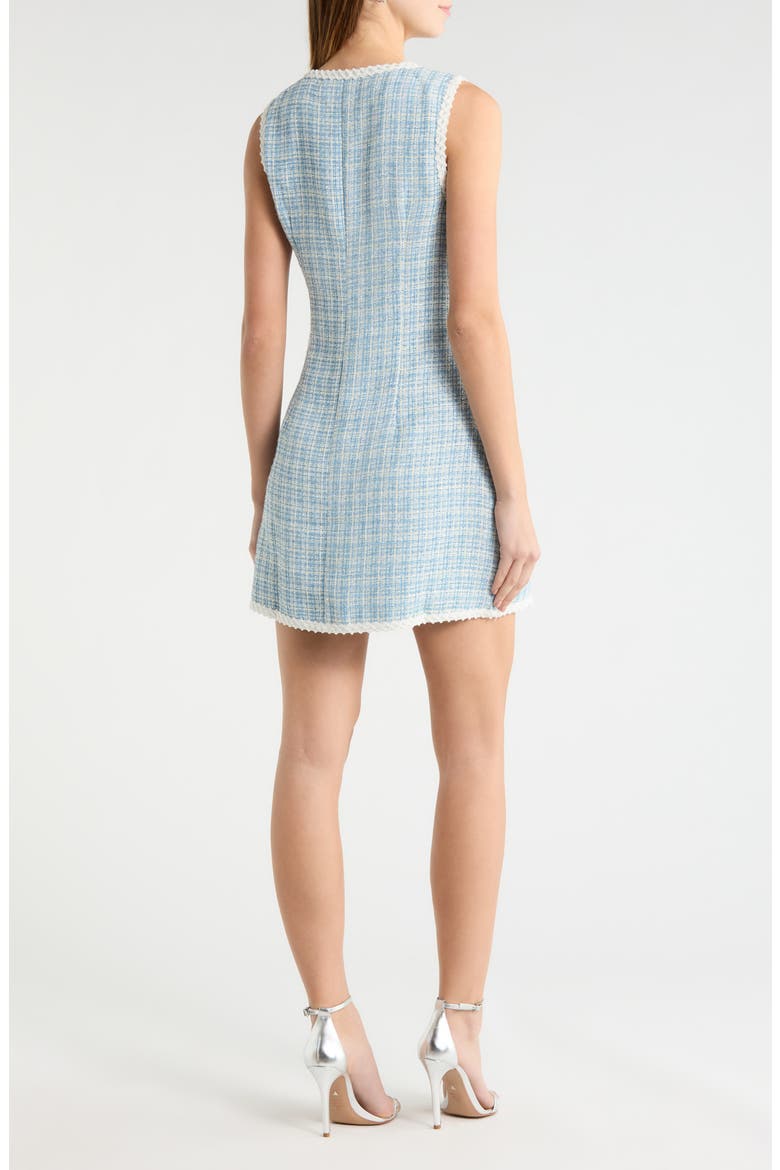 Elviane Tweed Minidress, Alternate, color, LIGHT-BLUE