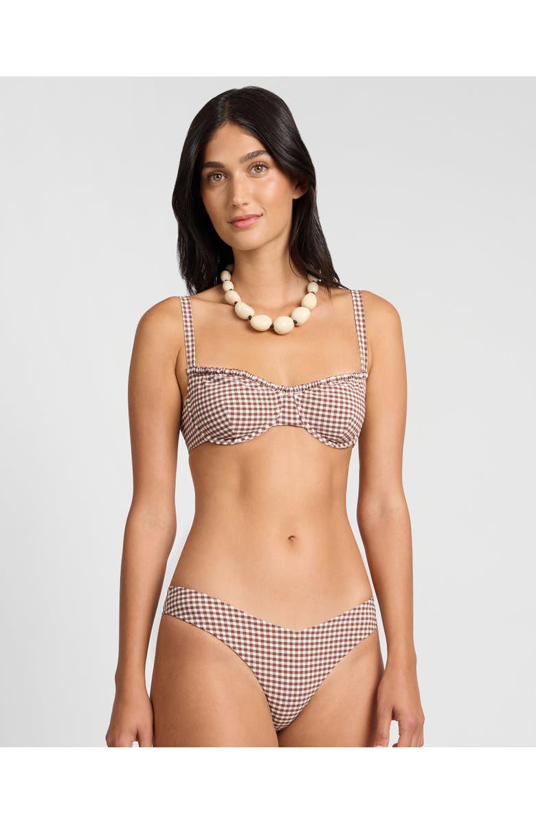 Onia Marilyn Bikini Top, Main, color, Cappuccino/Egrt