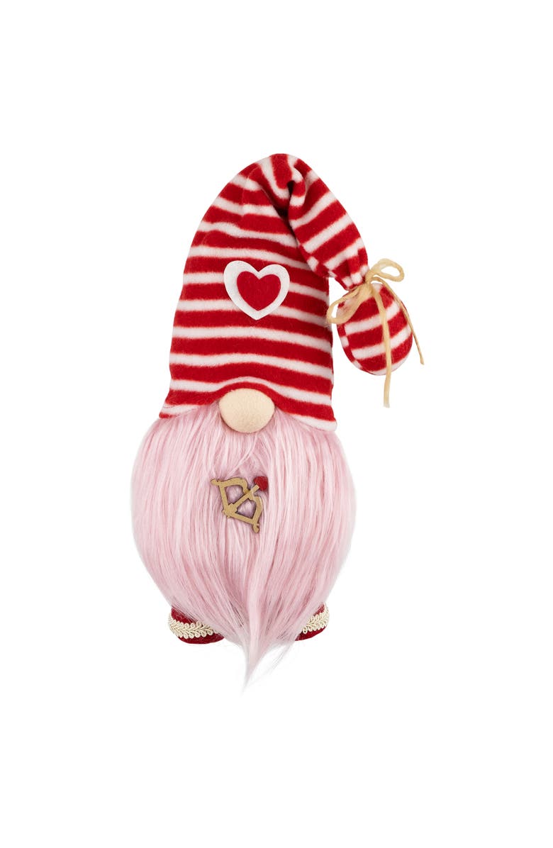 Northlight Plush Bow and Arrow Valentine's Day Gnome - 19" - Pink, Main, color, Red