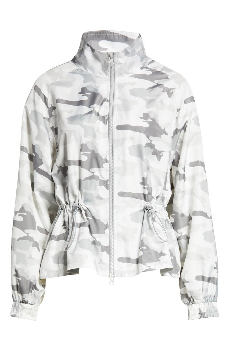 Blanc Noir Tempest Water Repellent Peplum Jacket, Alternate, color,