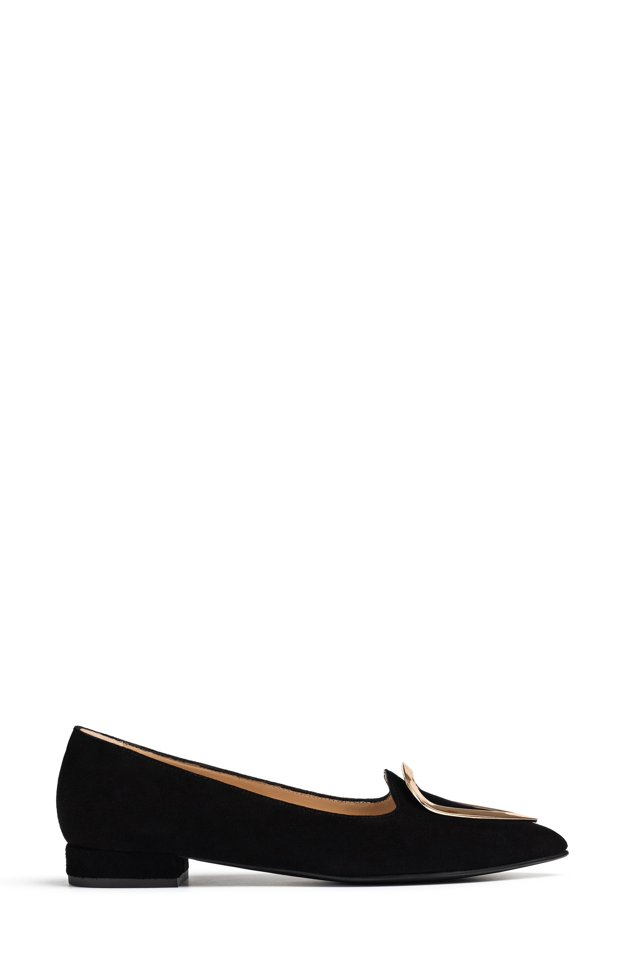 Jon Josef Reina Flat, Alternate, color, Black Suede