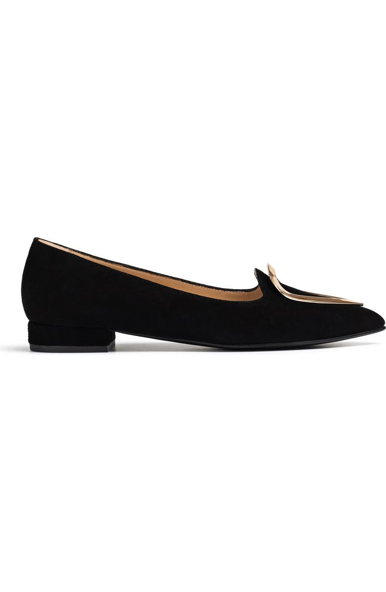 Jon Josef Reina Flat, Alternate, color, Black Suede