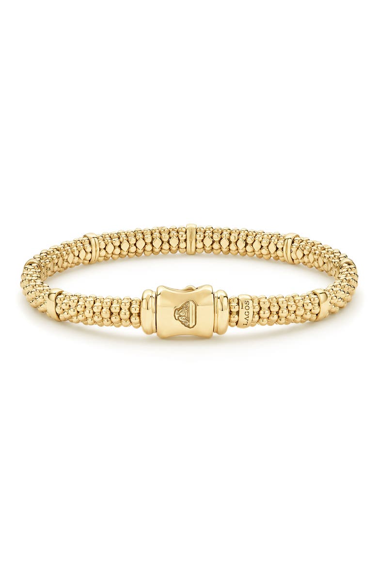 Caviar 18K Gold Rope Bracelet, Alternate, color, GOLD
