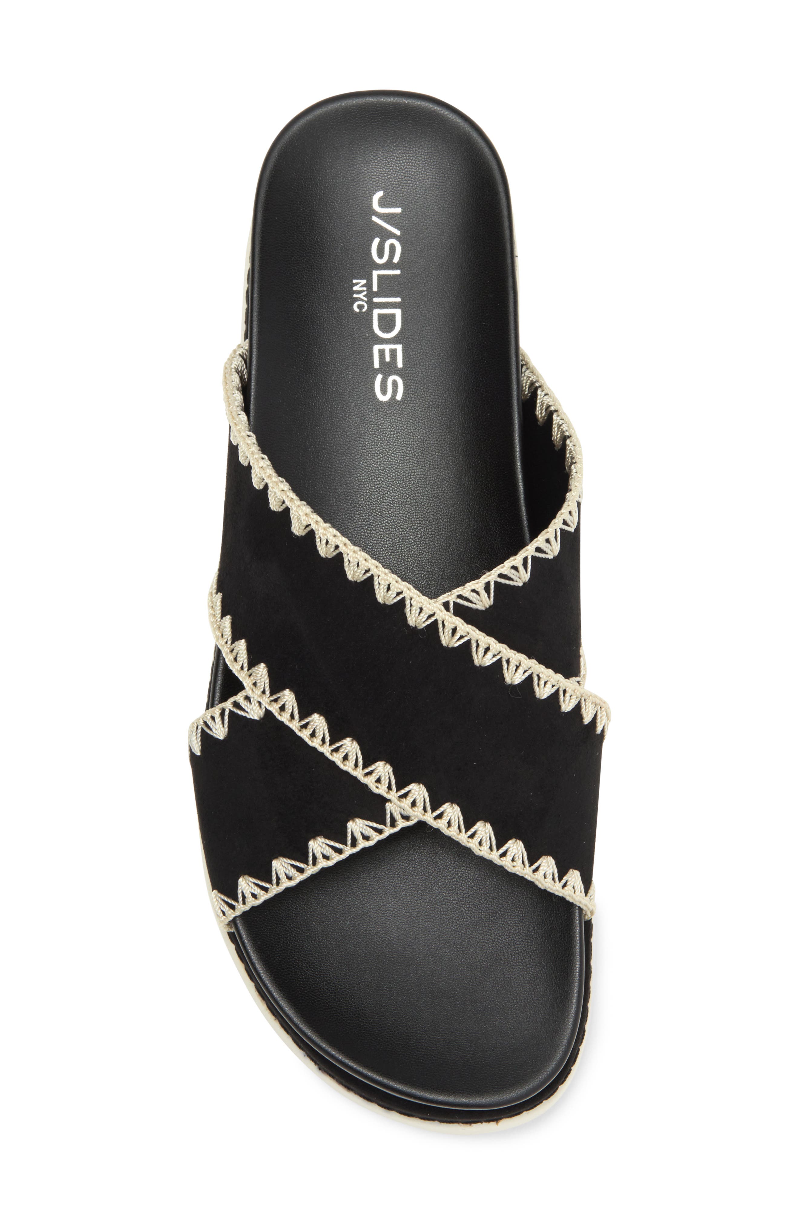 JSlides Whipstitched Platform Sandal, Alternate, color, 