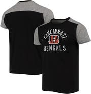 Majestic Threads Men's Majestic Threads Black/Gray Cincinnati Bengals Field Goal Slub T-Shirt