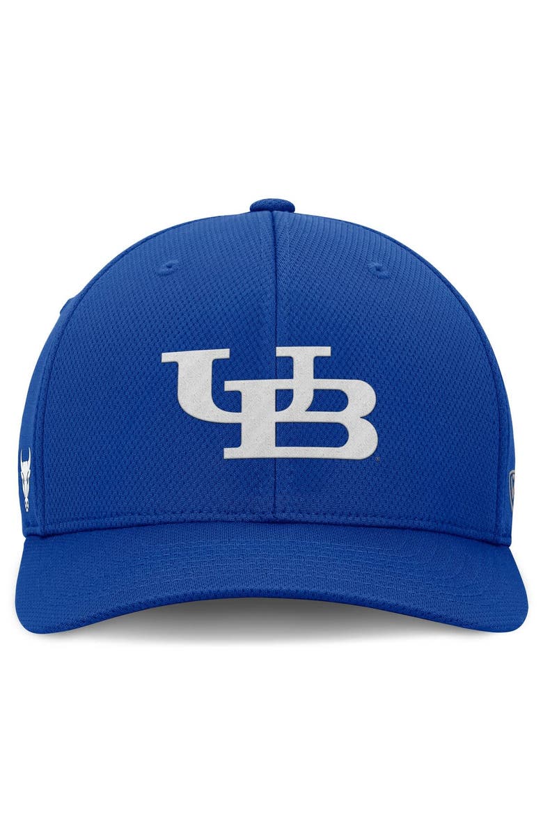 TOP OF THE WORLD Men's Top of the World  Royal Buffalo Bulls Reflex Performance Flex Hat, Alternate, color, Royal