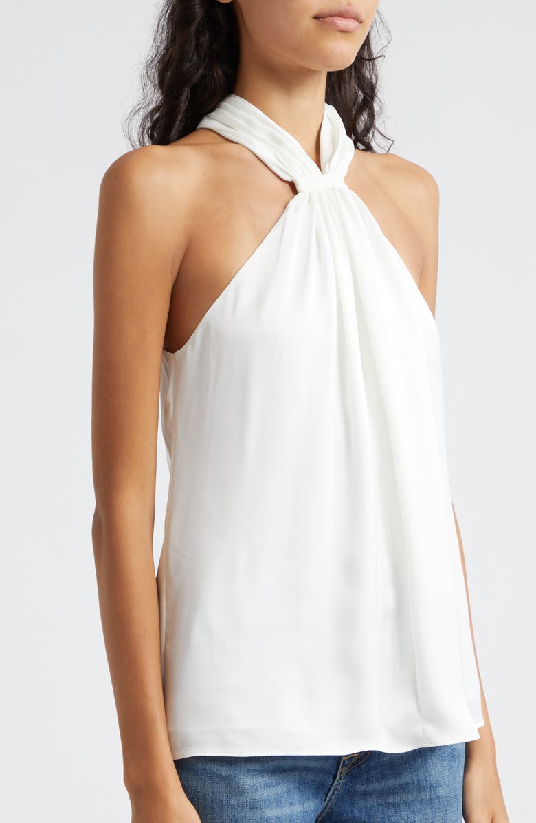 Ramy Brook Maia Gather Sleeveless Top, Alternate, color, Ivory