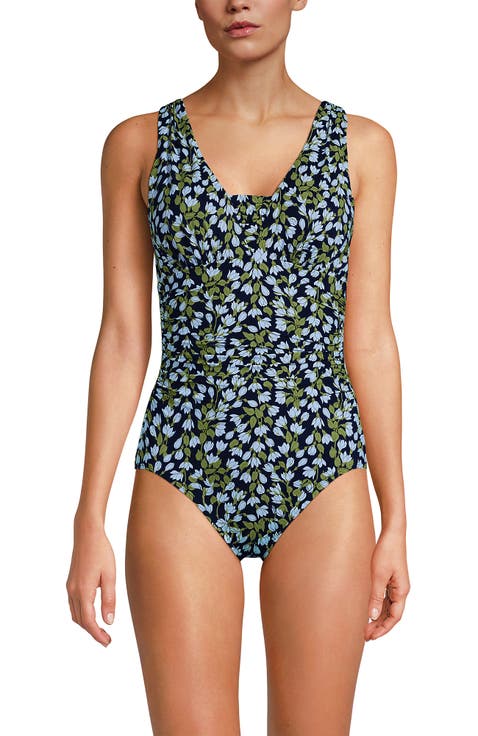 SlenderSuit Grecian Tummy Control Chlorine Resistant One Piece Swimsuit