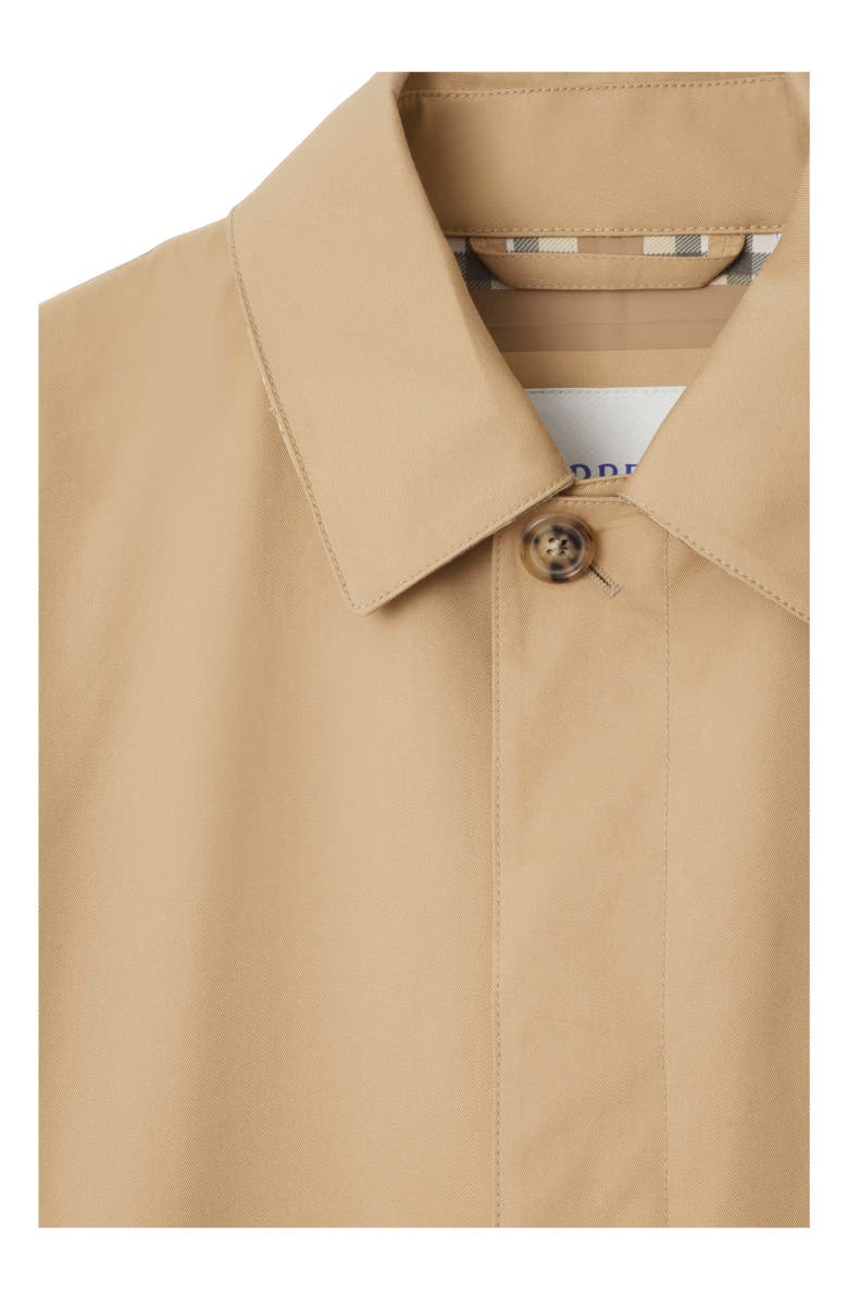Burberry Mid-length Bonded Gabardine Car Coat, Alternate, color, 