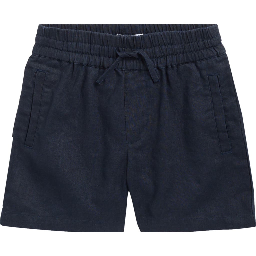 Reiss Kids' Linen Shorts In Blue