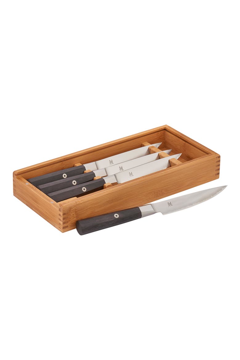 4000FC Set of 4 Steak Knives, Main, color, SILVER