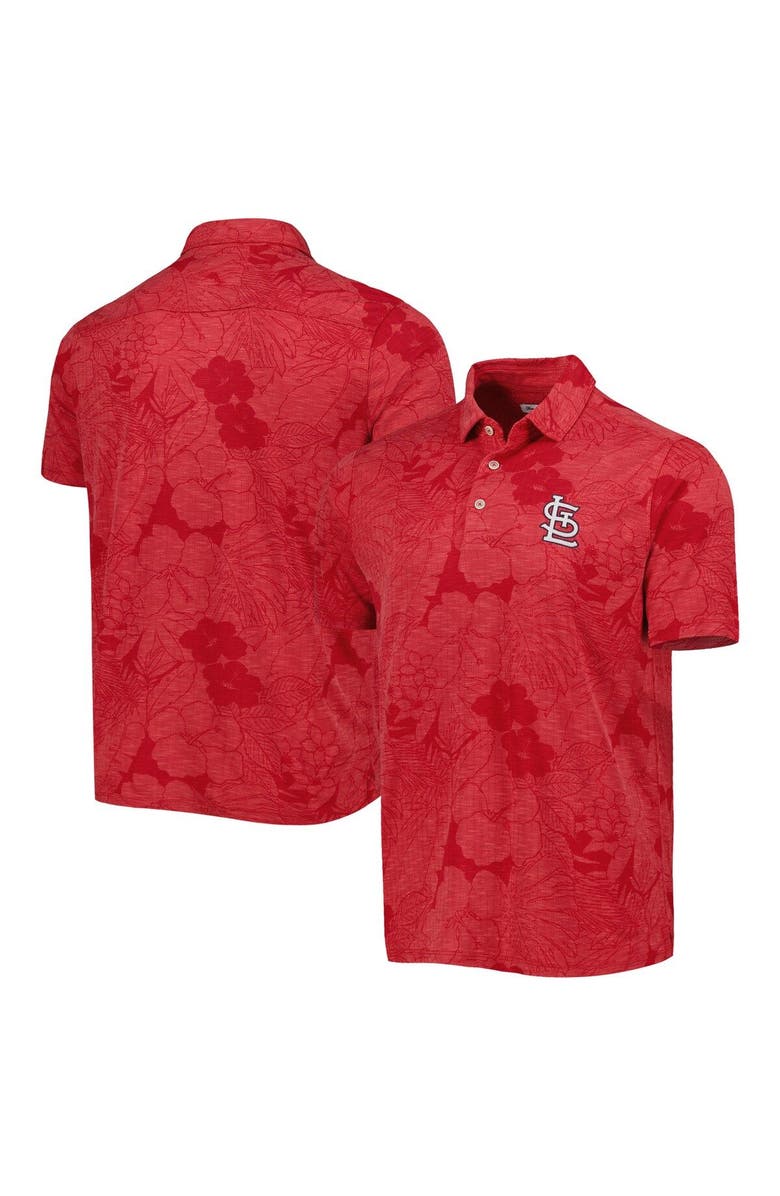 Tommy Bahama Men's Tommy Bahama  Red St. Louis Cardinals Blooms Polo, Main, color, 