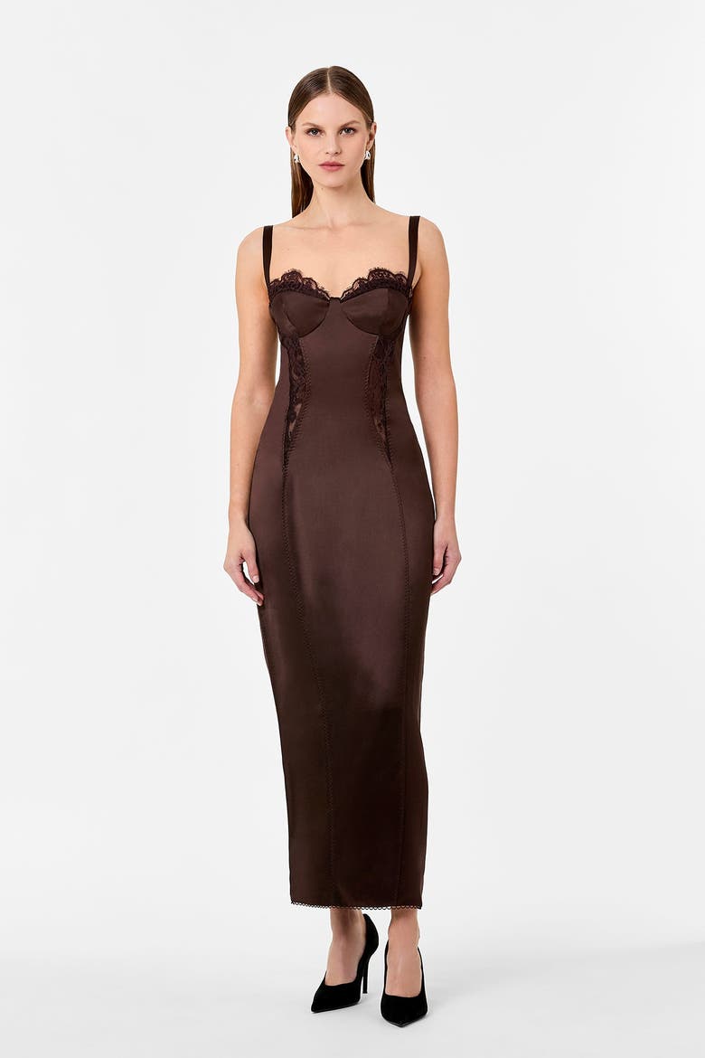Dominique Dress, Main, color, ESPRESSO