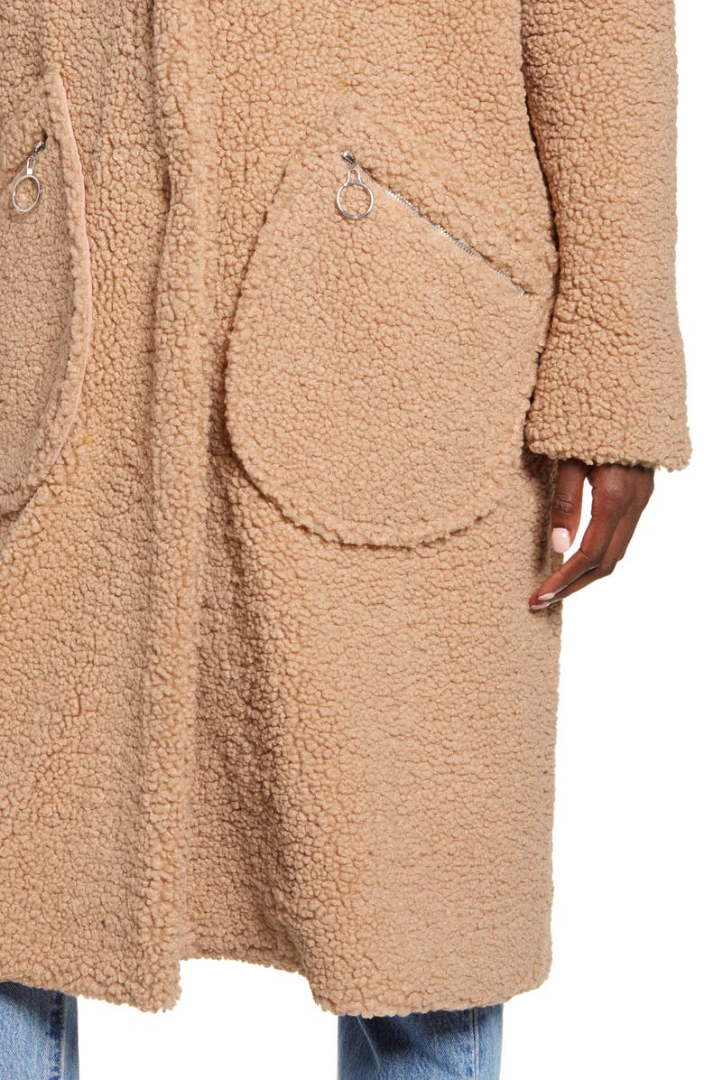 Mural Cozy Teddy Bear Coat, Alternate, color, 