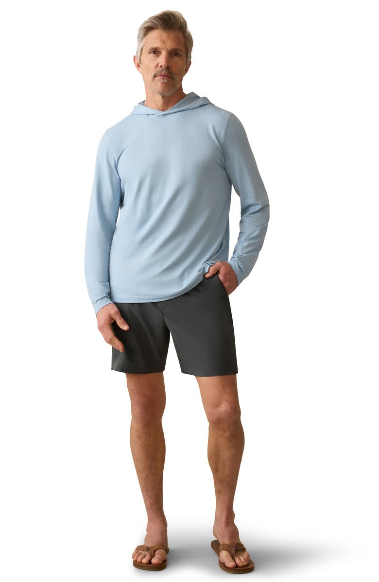 Faherty Shorelite UPF Water Repellent Hoodie, Alternate, color, Blue Breeze