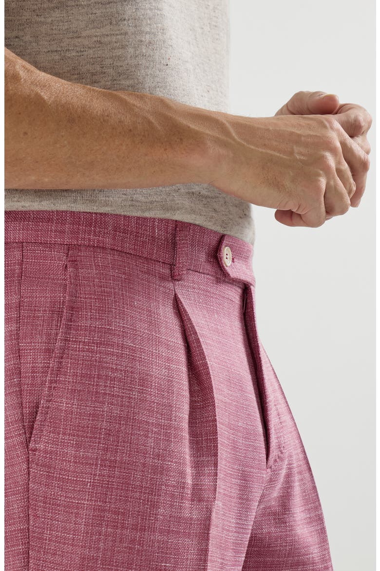 Hopsack trousers, Alternate, color, Coral