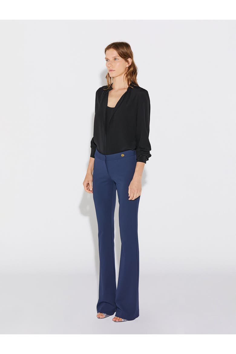 JULES Stretch Jersey FIT AND FLARE Pant, Alternate, color, Navy