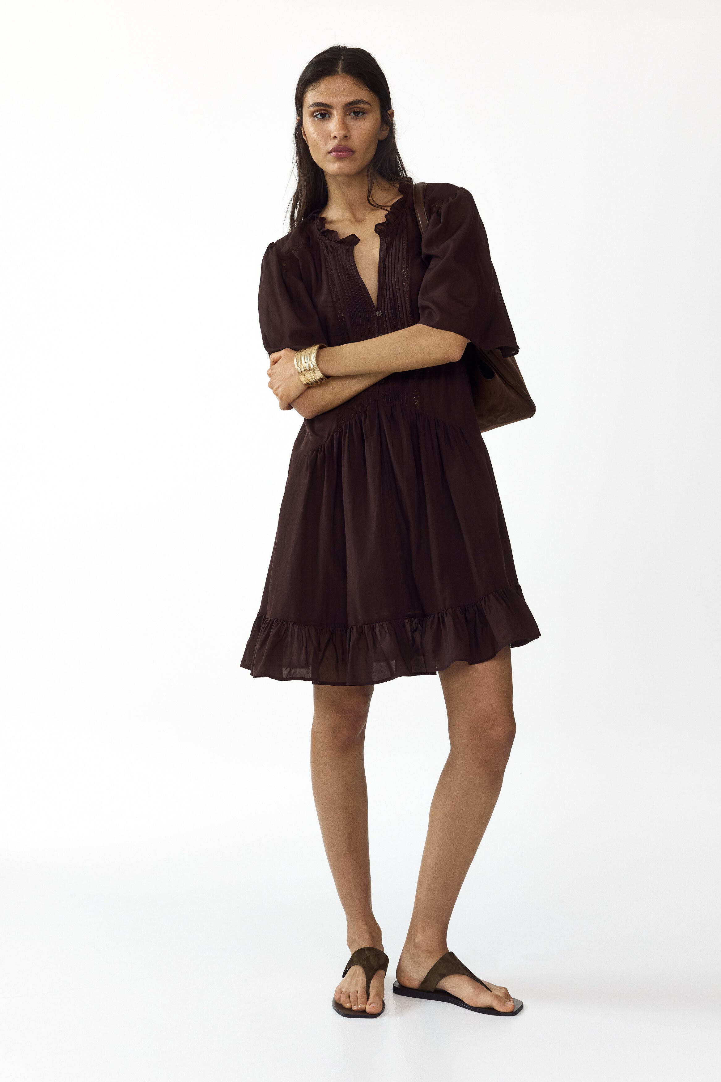 Viscose-blend tunic dress - image 2
