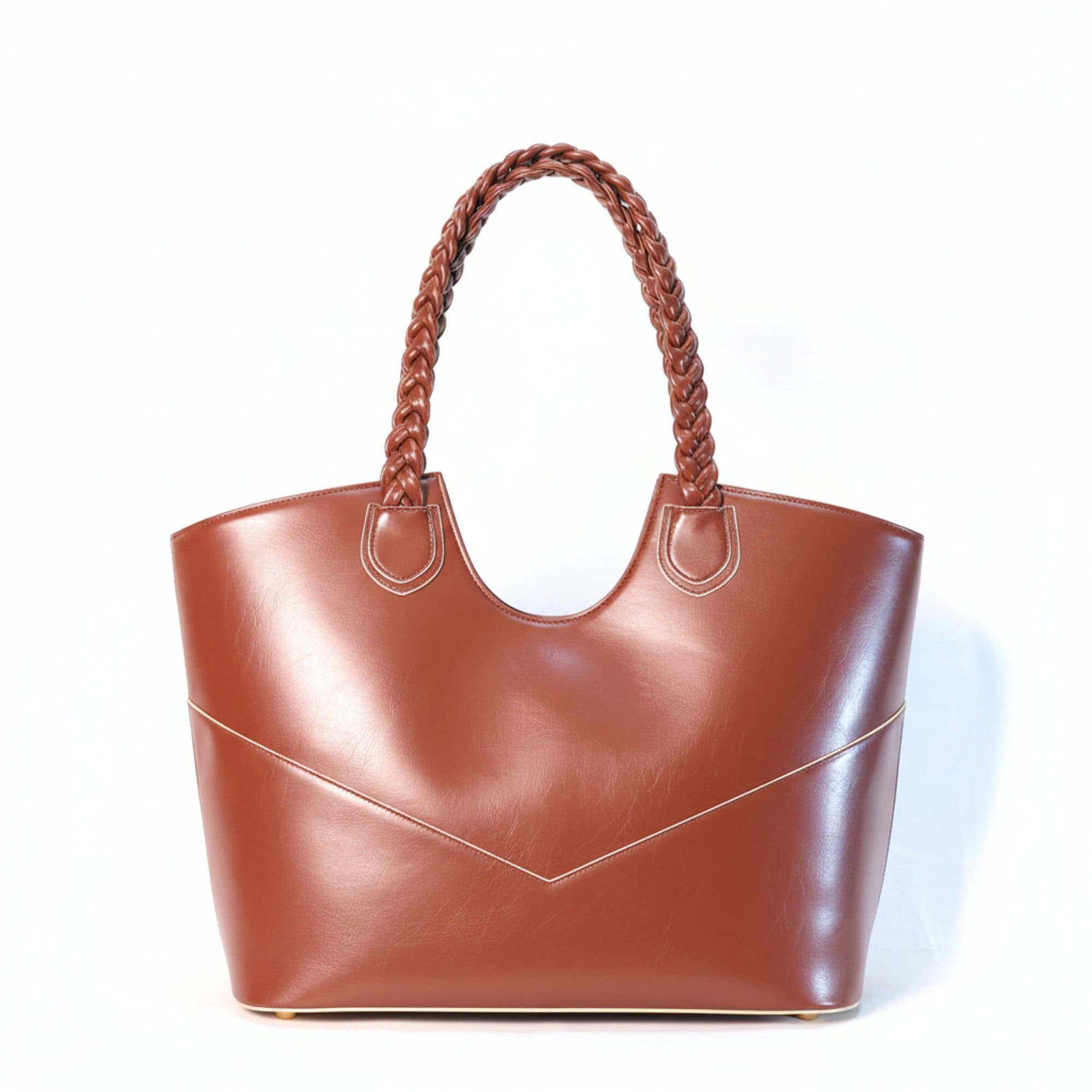 Fefe Carryall Large Structured Tote, Alternate, color, Cacao Brown