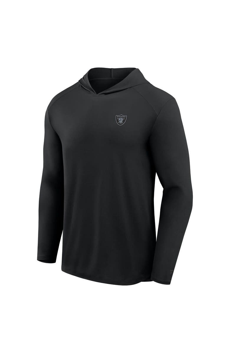 FANATICS Men's Fanatics Black Las Vegas Raiders Front Office Power Mono Long Sleeve Hoodie T-Shirt, Alternate, color, Black