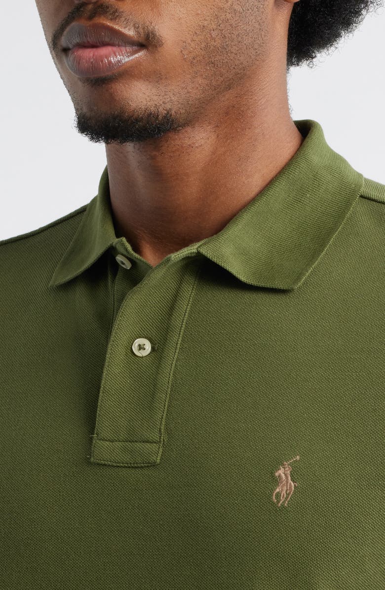 Polo Ralph Lauren The Iconic Cotton Piqué Polo, Alternate, color, Supply Olive