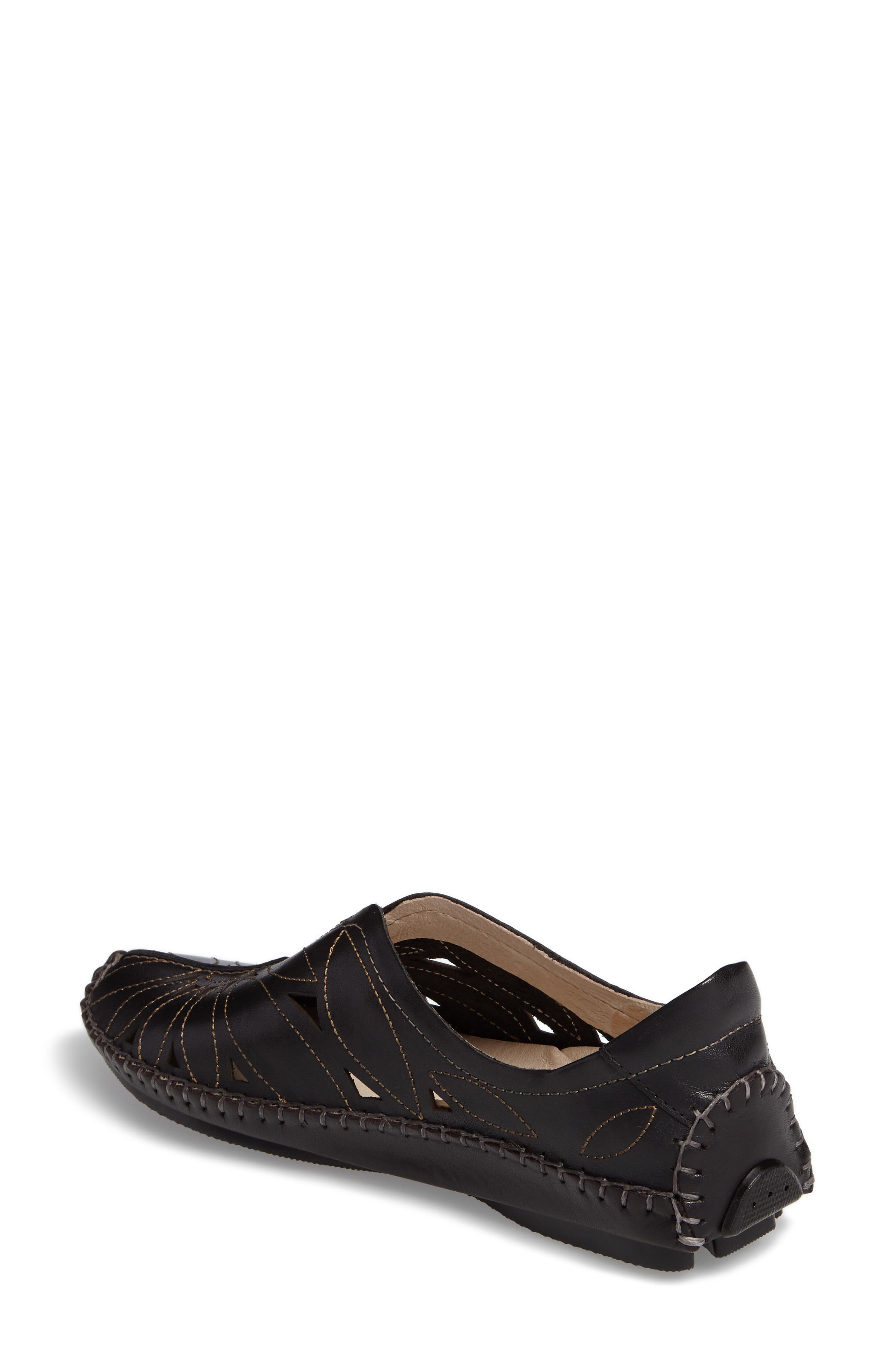 'Jerez' Skimmer Flat, Alternate, color, BLACK BLACK
