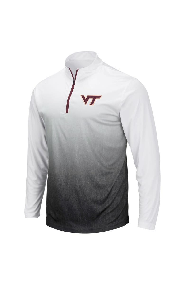 COLOSSEUM Men's Colosseum Gray Virginia Tech Hokies Magic Team Logo Quarter-Zip Jacket, Alternate, color, Gray