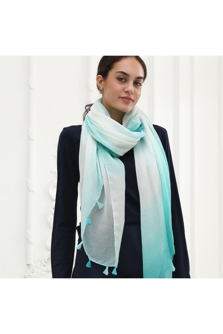 The Ocean Scarf, Alternate, color, Teal