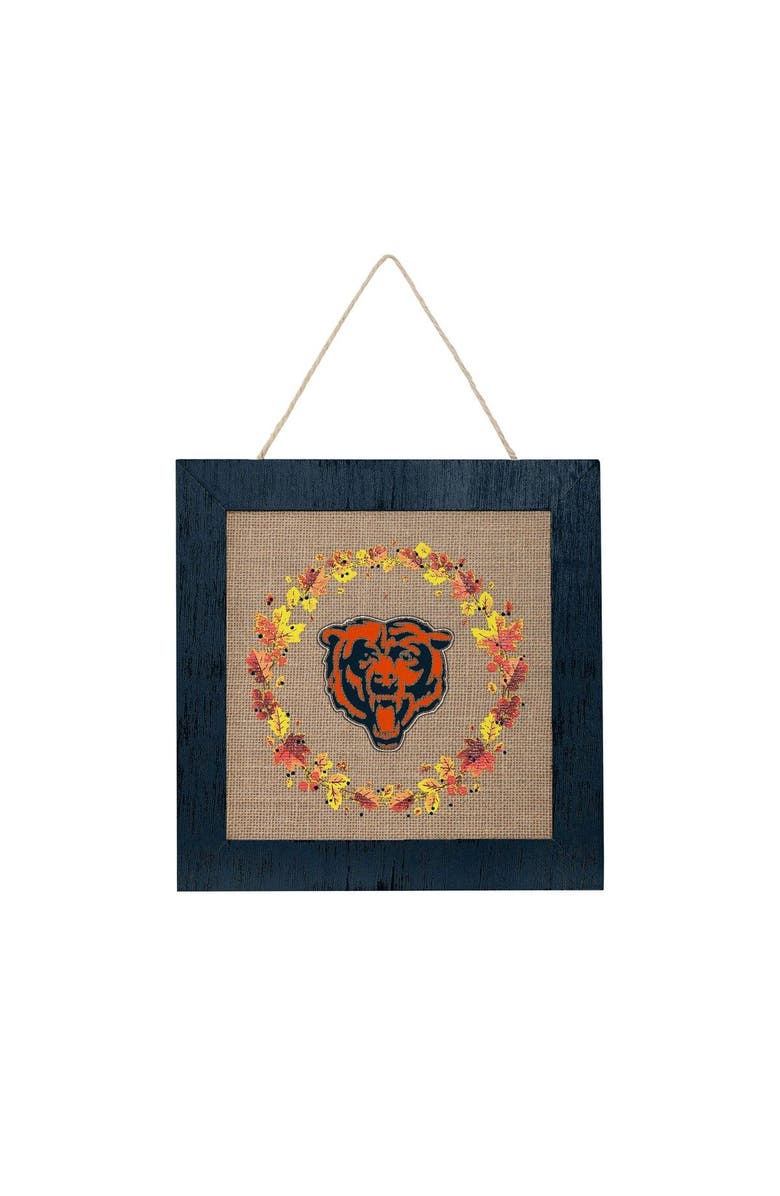 FOCO Chicago Bears 12'' Double-Sided Burlap Sign, Alternate, color, 