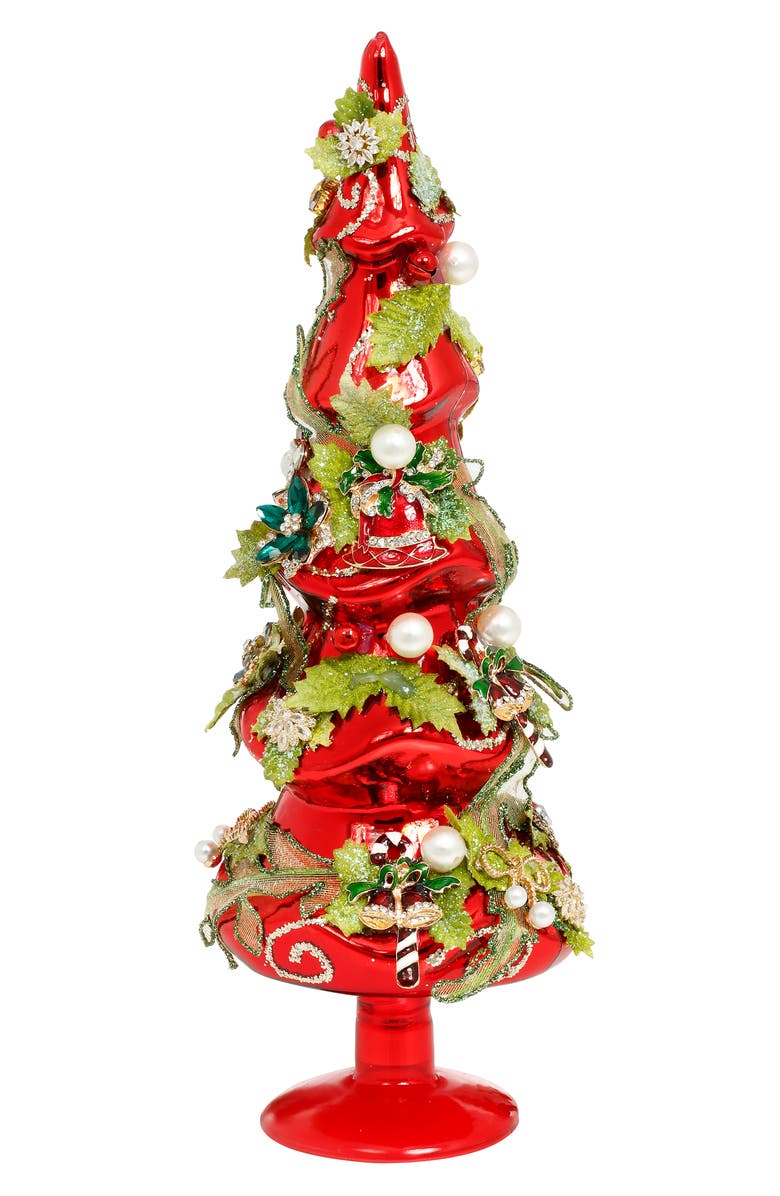Mark Roberts Jeweled Tree, Red, Small, Main, color, Red