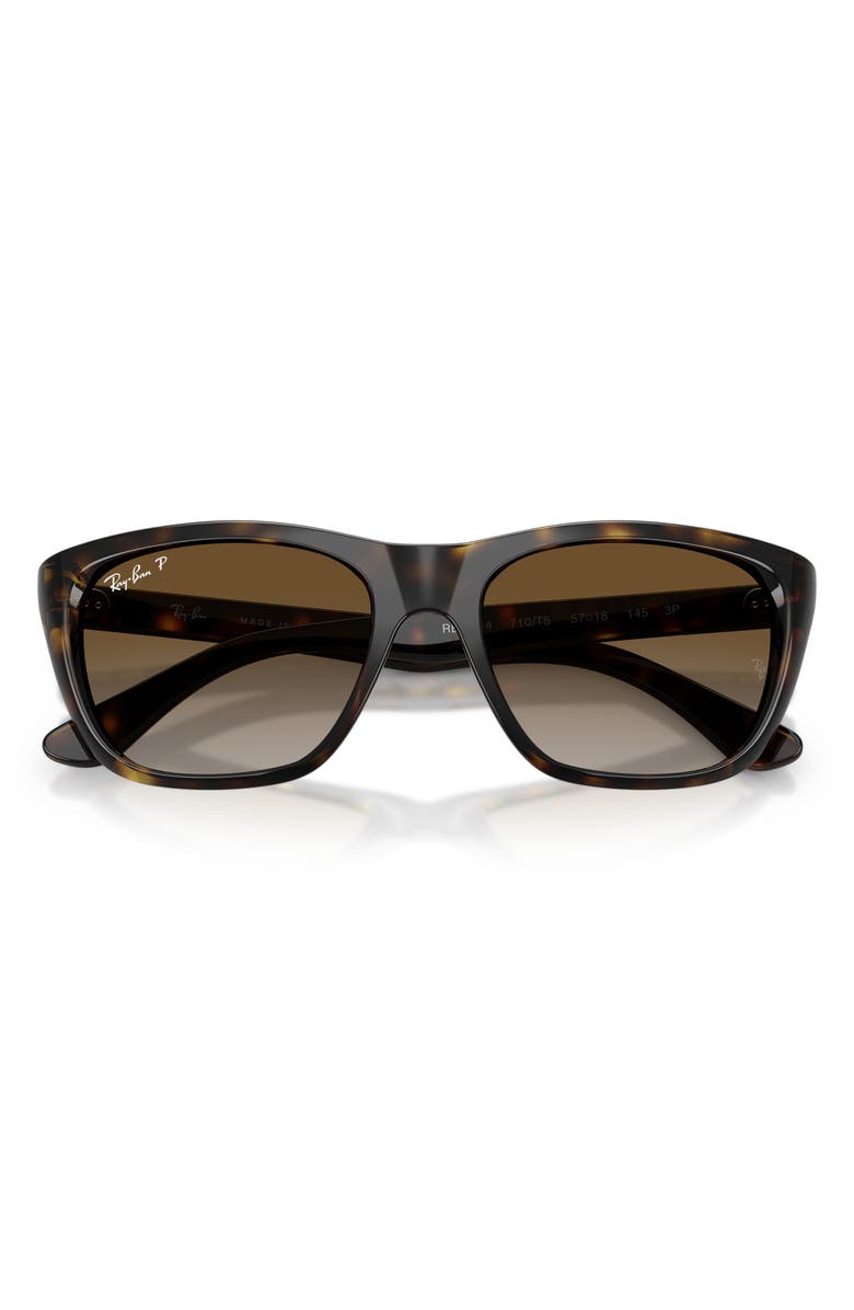 Ray-Ban 57mm Square Sunglasses, Alternate, color, Havana