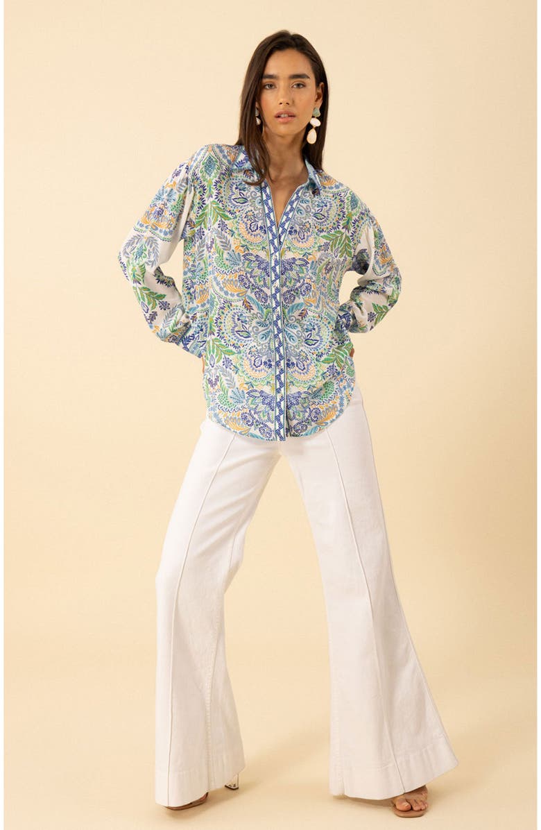 Hale Bob Waverly Silk Top, Main, color, 