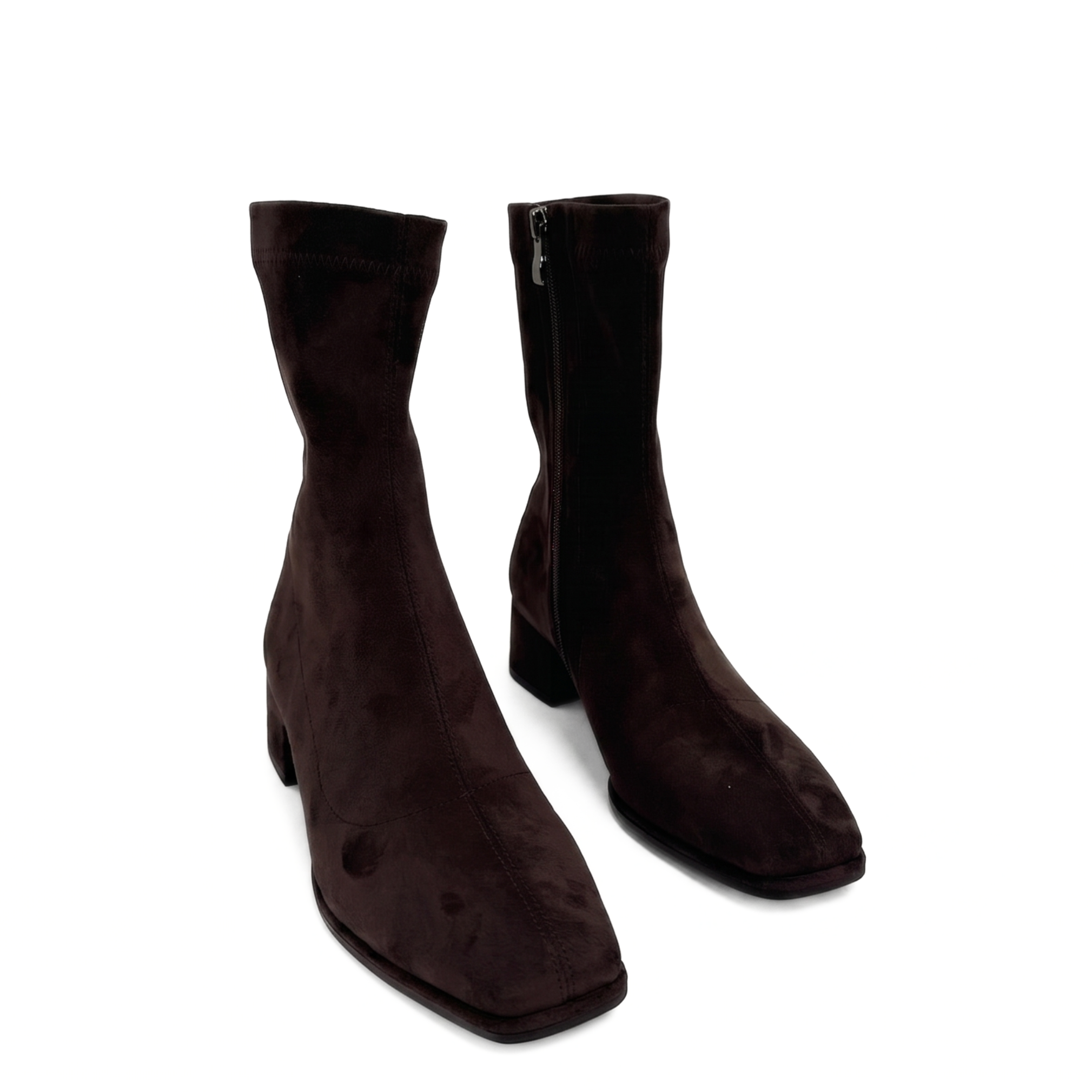 Massi Square-Toe Sock Boot, Alternate, color, Brown
