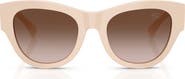 Burberry 52mm Round Sunglasses
