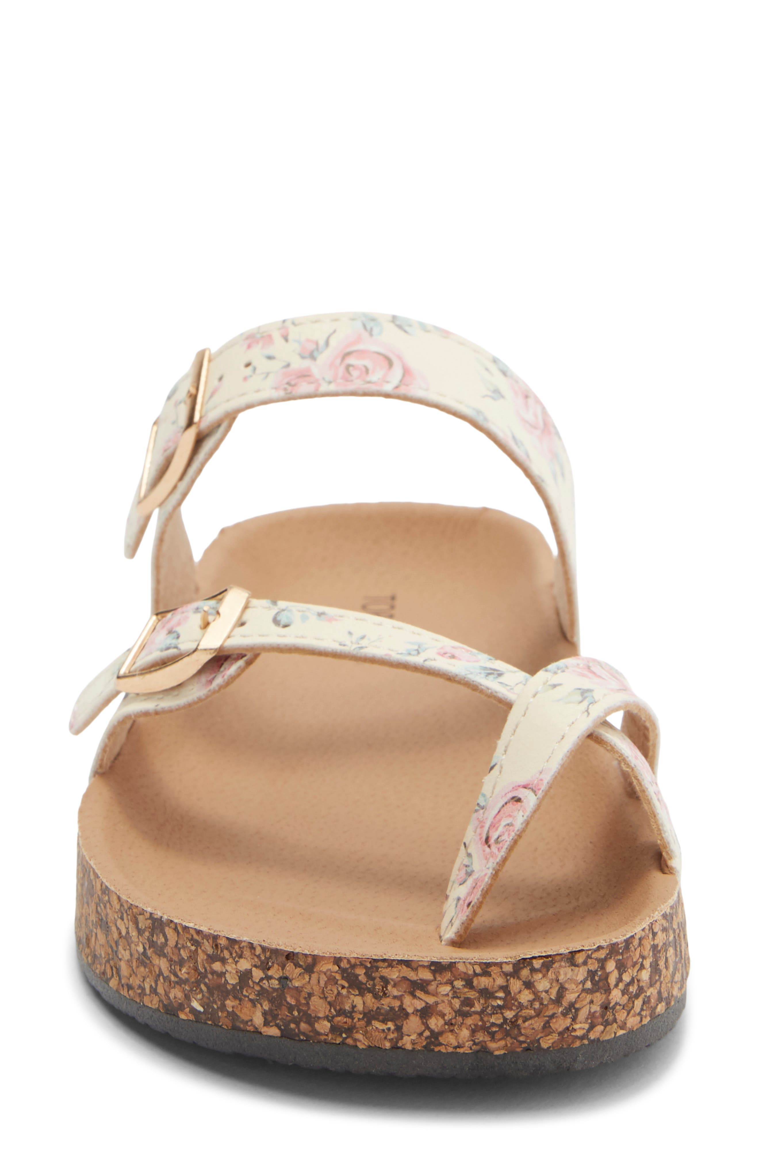 Amara Toe Loop Sandal, Alternate, color, BEIGE PU