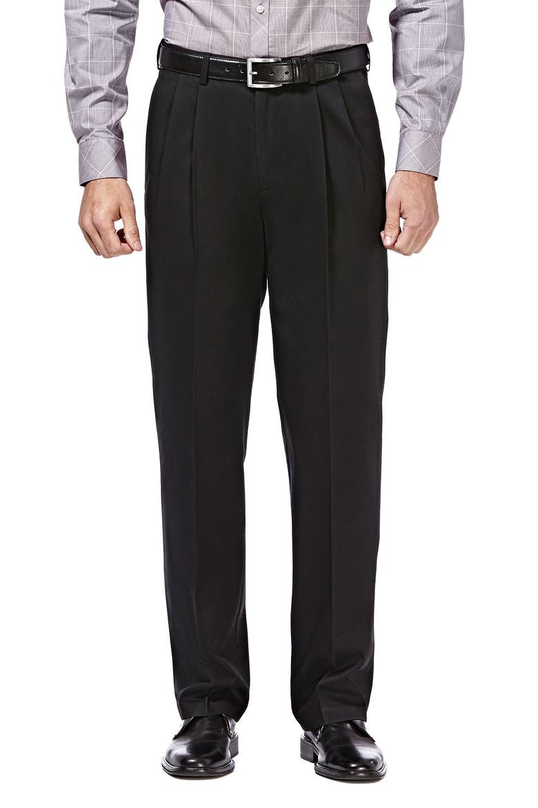 Haggar Premium No Iron Khaki Classic Fit Pant, Main, color, BLACK