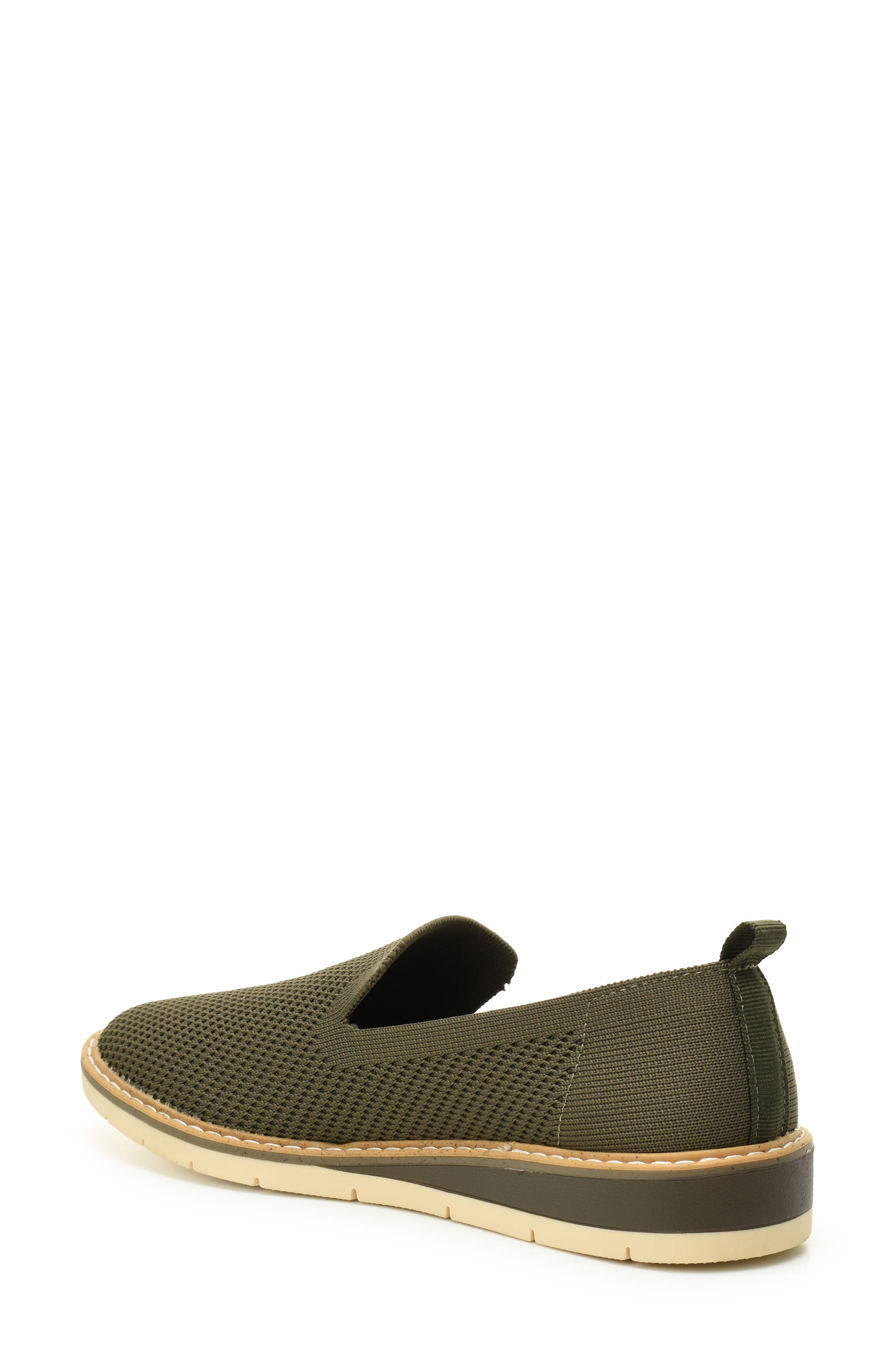 Taryn Rose Stilo Flexy Knit Loafer, Alternate, color, Olive Knit