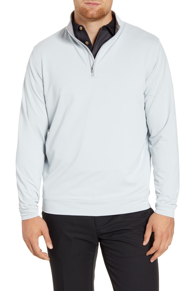 Perth Performance Quarter Zip Sweatshirt, Main, color, BRITISH GREY