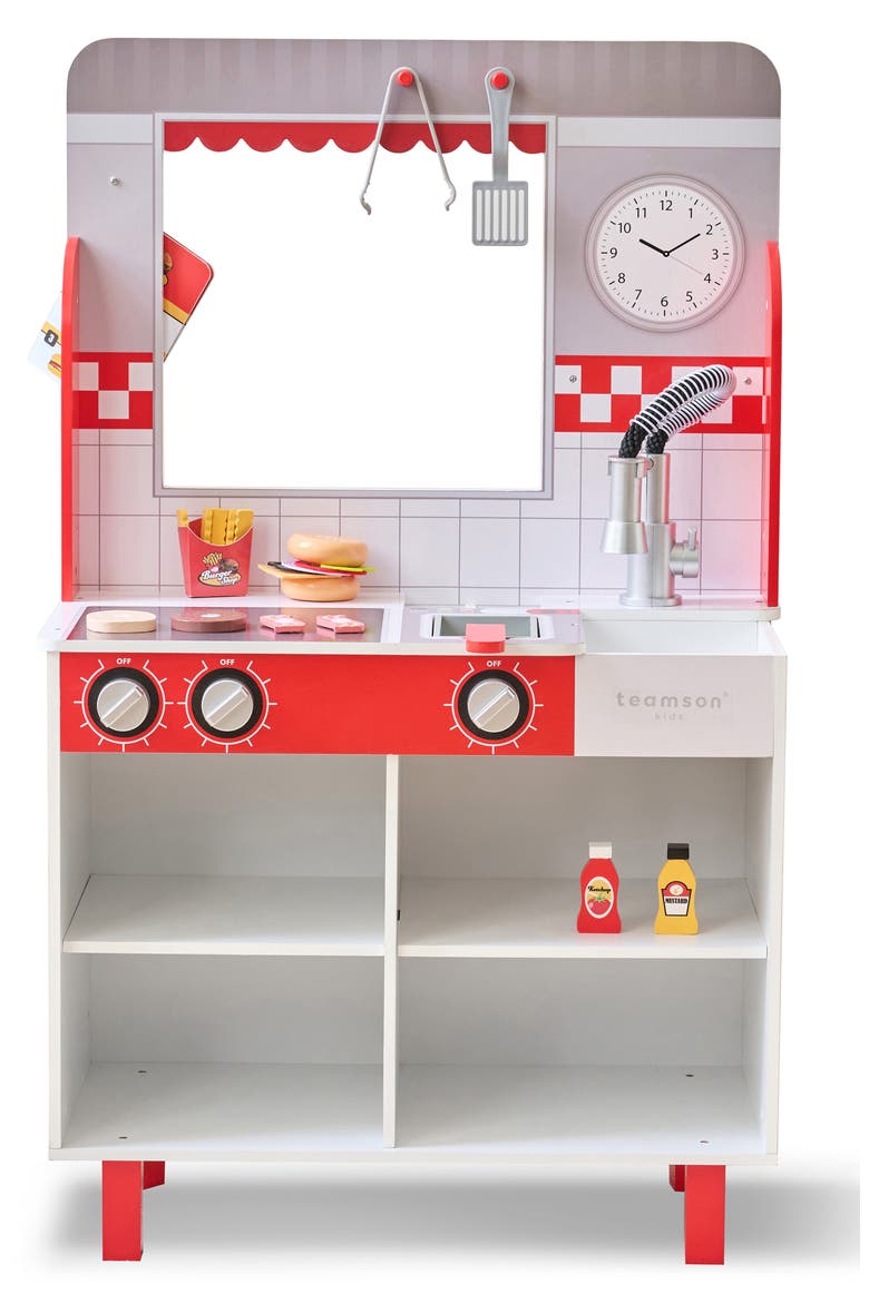 Burger Shop Stand Playset, Alternate, color, RED
