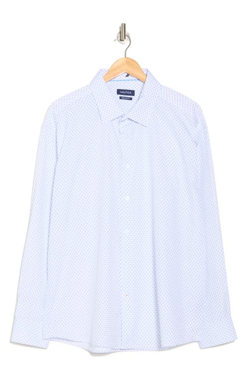 Nautica Microprint Regular Fit Dress Shirt In Multi
