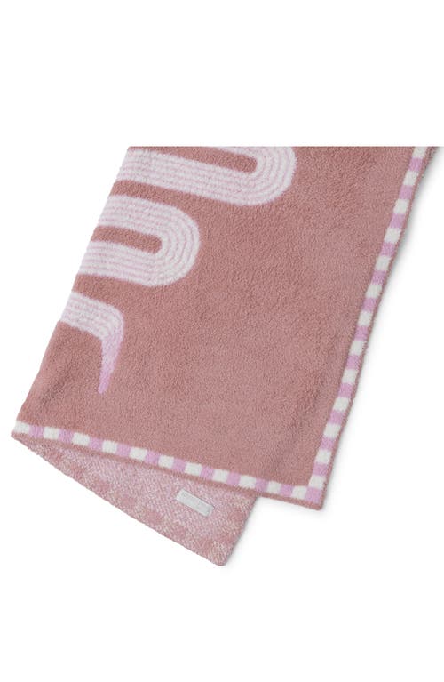 Barefoot Dreams Snake Jacquard Cozychic® Stroller Blanket In Dusty Coral Multi